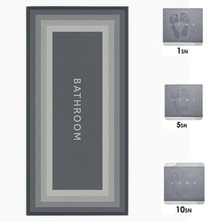 Sihirli Süper Su Emici Kaymaz Tabanlı Uzun Paspas 40*120 cm