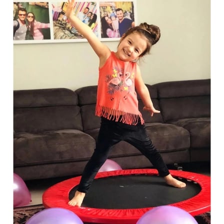 Bahçe ve Teras Kullanımı İçin 102 cm Kırmızı Çocuk Trambolini