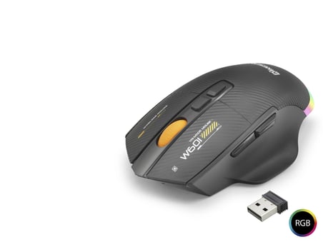 Tri Mode Gaming Mouse 12800 Dpi 7 Tuş Makro 1000Hz Rgb - Siyah W601B