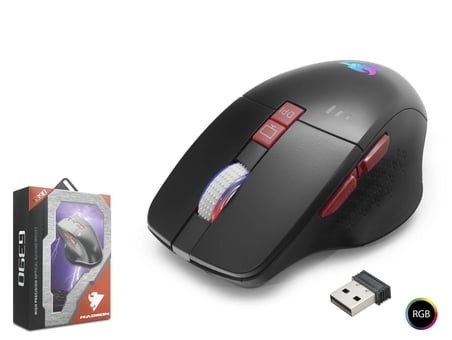 G390 Kablosuz Şarjlı Gaming Mouse 1600 Dpi Sessiz Rgb - Siyah