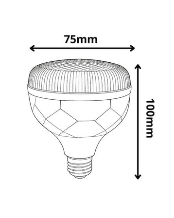 15W 1800 Lümen Kristal Torch LED Ampul E27