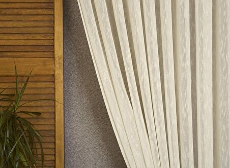 Massarelli Viskonlu Şantuklu Tül Kum Beji 1-2,5 Orta Sık Pile