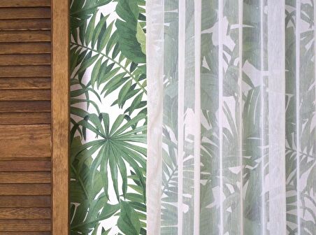 Massarelli Keten Tül Şantuklu Ekru 1-3 Sık Pile 