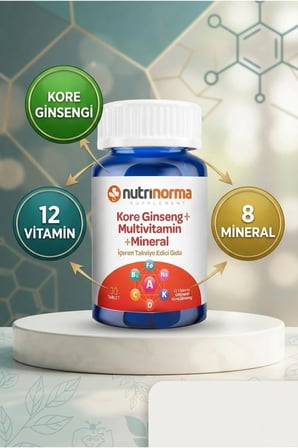 Ekonomik 3'lü Premium Destek Paketi | Kore Ginseng + Multivitamin & Mineral 30 Tablet + Glukozamin MSM Kondroitin 60 Tablet + Magnezyum Kompleks 60 Tablet | Takviye Edici Gıda Seti