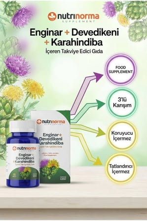 Premium 3'lü Destek Paketi | Enginar + Devedikeni + Karahindiba 90 Tablet | Kore Ginsengi Multivitamin & Mineral 30 Tablet | Glukozamin + MSM + Kondroitin 60 Tablet | Avantajlı Takviye Edici Gıda Seti