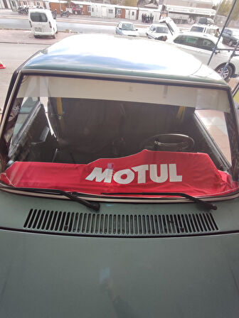 Motul Baskılı Oto Göğüs Örtüsü Kırmızı