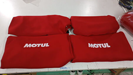 Motul Oto Servis Kılıfı Kırmızı 4 Parça (Tüm Koltuklar İçin)