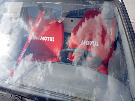 Motul Oto Servis Kılıfı Kırmızı 4 Parça (Tüm Koltuklar İçin)