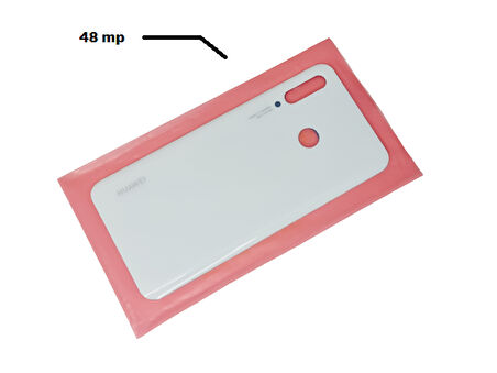 Tkgz - P30 Lite Arka Pil Batarya Kapağı (48 MP) BEYAZ