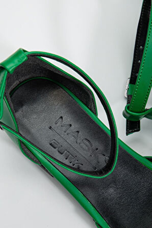 Tilda Kısa Topuk Cilt Ayakkabı Mint Yeşil