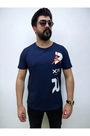 Bisiklet Yaka Erkek Air Baskılı  Tshirt