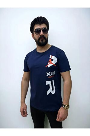 Bisiklet Yaka Erkek Air Baskılı  Tshirt