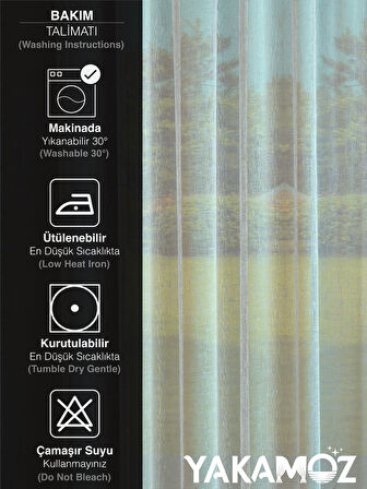 Yakamoz Bej Keten Görünümlü Ekstraforlu Tül Perde Linen Touch Serisi