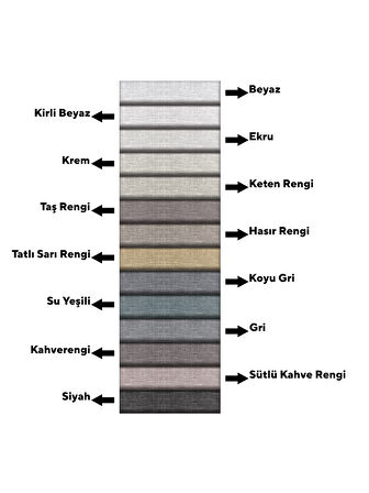 Demor Home Keten Görünümlü Ekstrafor Büzgülü Krem Rengi Yüksek Kalite Tül Perde