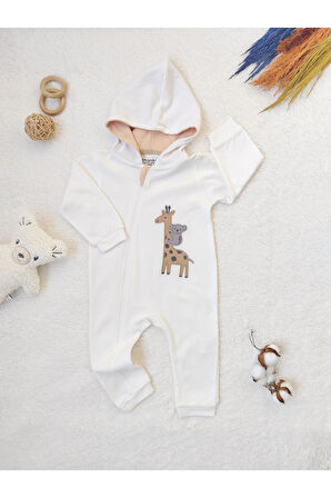 Bebek Tulum Kapüşonlu Unisex Mevsimlik Hediyelik Bebek Kıyafetleri