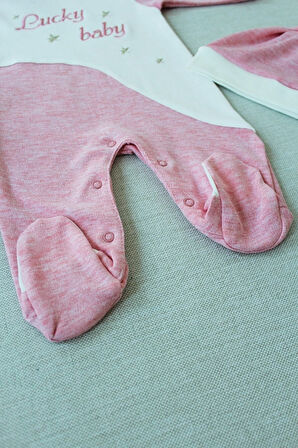 Es Çizgi Kız Bebek Şapkalı Tulum