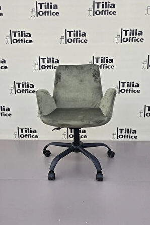 Maki Çalışma ve Çocuk Koltuğu Siyah Yonca Ayak