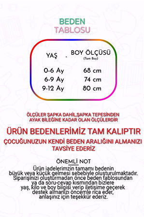 Welsoft Peluş Unisex Fermuarlı Kışlık Bebek Uyku Tulumu Bebek Tulumu Çocuk Tulumu Çocuk Kostümü TLMAYK