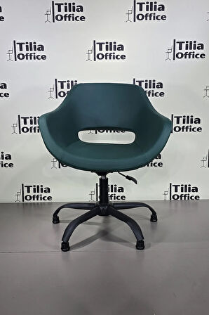 Monaco Çalışma Kesim Kuaför Koltuğu Yonca Sabit Siyah Ayak