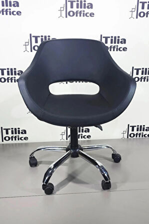 Tilia Monaco Çalışma Kesim Koltuğu Yonca Tekerlekli Krom Ayak