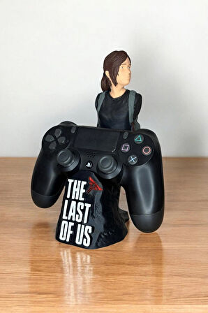 Ellie Figürlü PS4/PS5 Kol Tutucu – The Last of Us Temalı Oyun Aksesuarı | 3D Baskı Stand