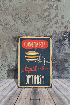 AHŞAP POSTER COFFEE 20X30CM