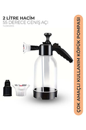Yüksek Basınçlı 2 Başlıklı Su & Köpük Pompası 2 Litre Çok Amaçlı Kullanım Su Köpük Püskürtücü