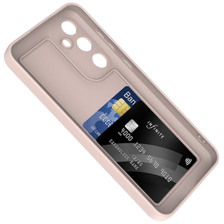 Teleplus Samsung Galaxy A56 5G Kılıf 2 AD Gizli Kart Bölmeli Vitra Kapak