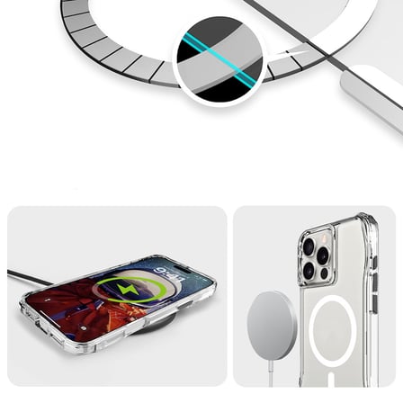 Teleplus iPhone 16 Pro Max Kılıf Köşelerden Darbeye Ultra Dayanıklı Magsafeli İncek Kılıf
