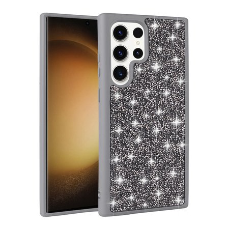 Teleplus Samsung Galaxy S22 Ultra Kılıf Parlak Taşlı Tasarım Pırlanta Kapak