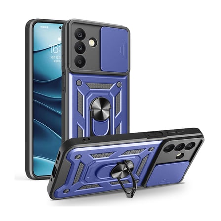 Teleplus Samsung Galaxy A17 Kılıf Magnetik Standlı Kamera Korumalı Slide Sürgülü Cover Kapak