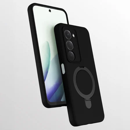 Teleplus Xiaomi Uyumlu Redmi 15 Kılıf M-Safe Şarj Özellikli Standlı Samara Kapak