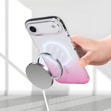 Teleplus iPhone 17 Air Kılıf Rainbow Renkli Septik Manyetik Şarj Kapak