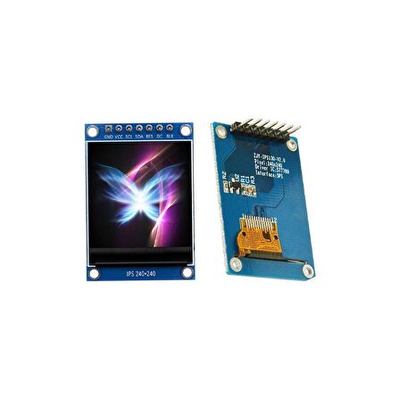 1.3 inç 240x240 SPI İletişimli IPS HD TFT ST7789 LCD OLED Ekran