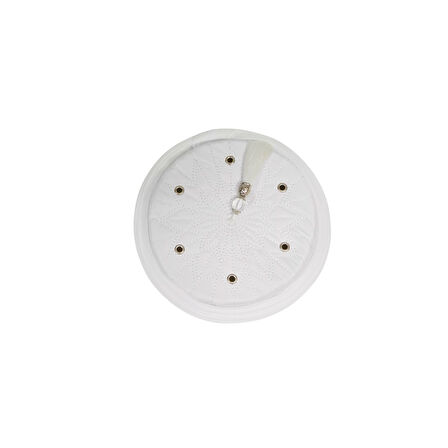 Talebe Sarığı-Beyaz Kumaş-Beyaz Takke-Yuvarlak Sarım-Kuş Gözlü-5 metre