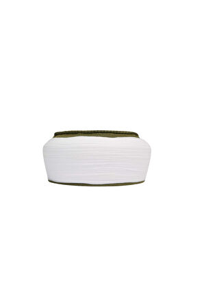 Talebe Sarığı-Beyaz Kumaş-Yeşil Takke-Yuvarlak Sarım-Nâli Şerif-5 metre