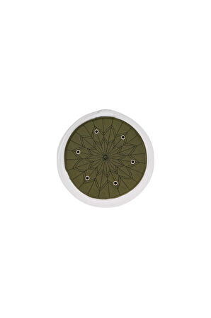 Talebe Sarığı-Beyaz Kumaş-Yeşil Takke-Düz Sarım-Kuş Gözlü-5 metre