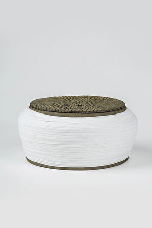 Talebe Sarığı - Beyaz Kumaş - Yeşil Takke - Düz Sarım - Nâli Şerif - 5 metre