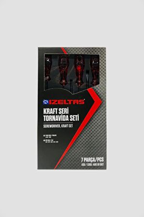 İzeltaş Tornavida Seti Kraft 7 Parça 4100 00 8107