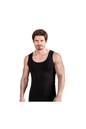 3'lü Paket  Erkek Siyah Atlet