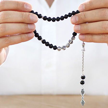 Kararmaz Metal Arnavut Zincir Püsküllü Küre Kesim Kişiye Özel İsim Yazılı Rus Oltu Tesbih