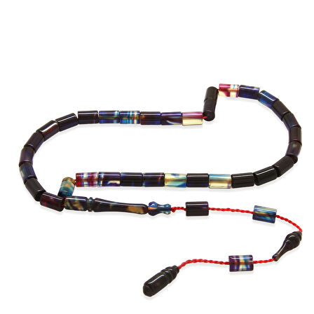 Sistemli Kesme Kesim Mini Boy Bonibon Ateş Kehribar Tesbih