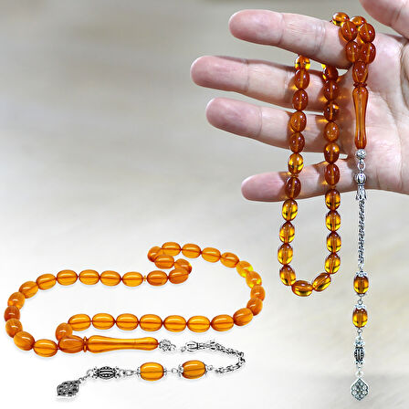 Kararmaz Metal Arnavut Zincir Püsküllü Sülün İmame Beyzi Kesim Turuncu Katalin Tesbih