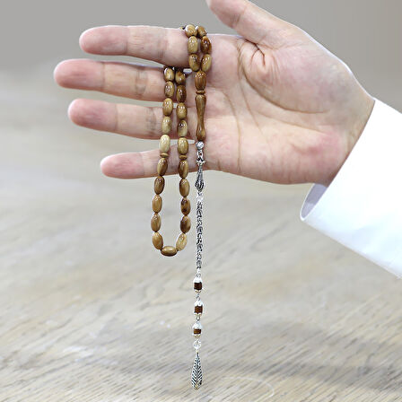 Kuka Tesbih – Kahverengi – Kararmaz Metal Kral Püsküllü – Kapsül Kesim