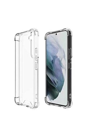 Samsung Galaxy S22 Kılıf Anti Şok Köşe Korumalı Şeffaf Silikon