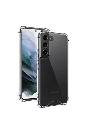 Samsung Galaxy S22 Plus Kılıf Anti Şok Köşe Korumalı Şeffaf Silikon