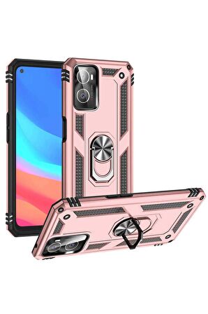 Oppo A36 Kılıf Yüzüklü Standli Tank Kapak