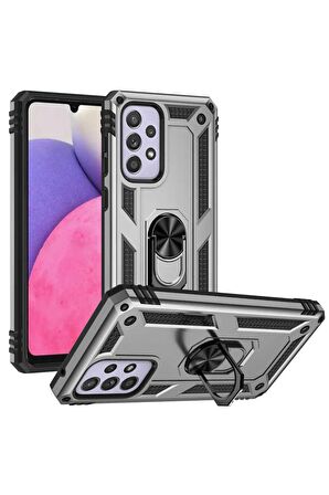 Samsung Galaxy A33 5G Kılıf Yüzüklü Standli Tank Kapak