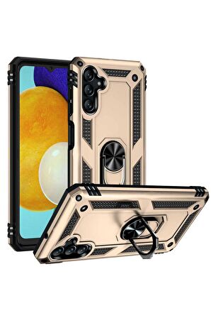 Samsung Galaxy A04S Kılıf Yüzüklü Standli Tank Kapak