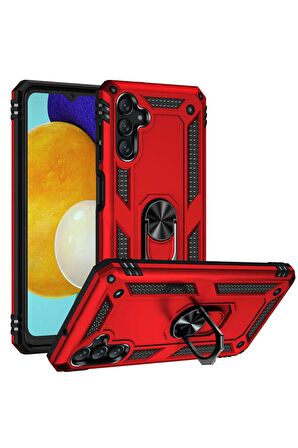 Samsung Galaxy A04S Kılıf Yüzüklü Standli Tank Kapak